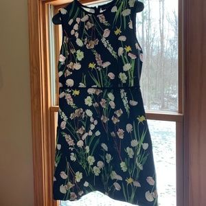 Victoria Beckham for Target Black Floral Dress Size Medium